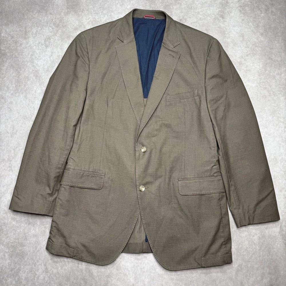 KROON Blazer Mens size 44L Sport Coat Casual Two Button Jacket Cotton Suit Sting
